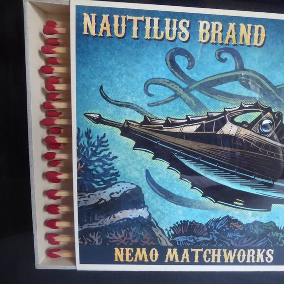 DISNEY 20,000 LEAGUES UNDER THE SEA NAUTILUS 3D SHADOWBOX ARTWORK CHET PHILLIPS - Picture 7 of 14